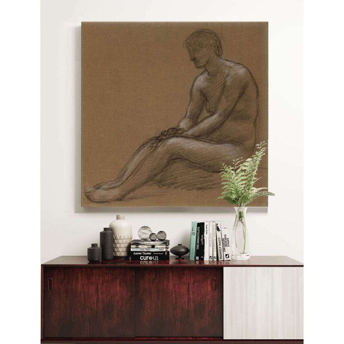 Femme Nue Assise by Pierre Puvis De Chavannes