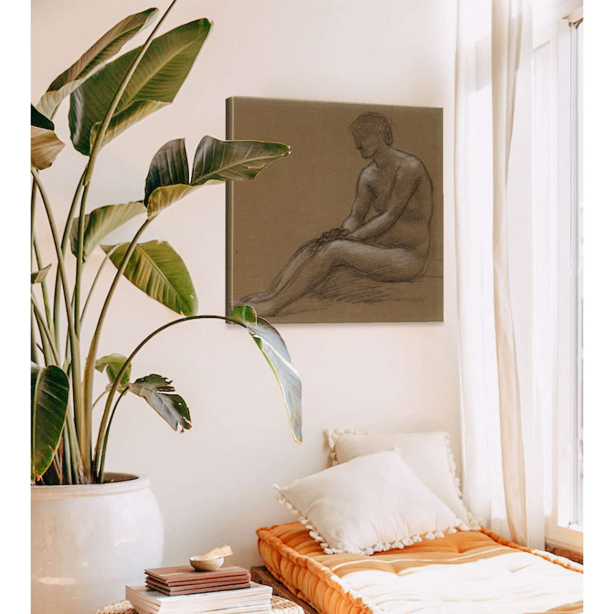 Femme Nue Assise by Pierre Puvis De Chavannes