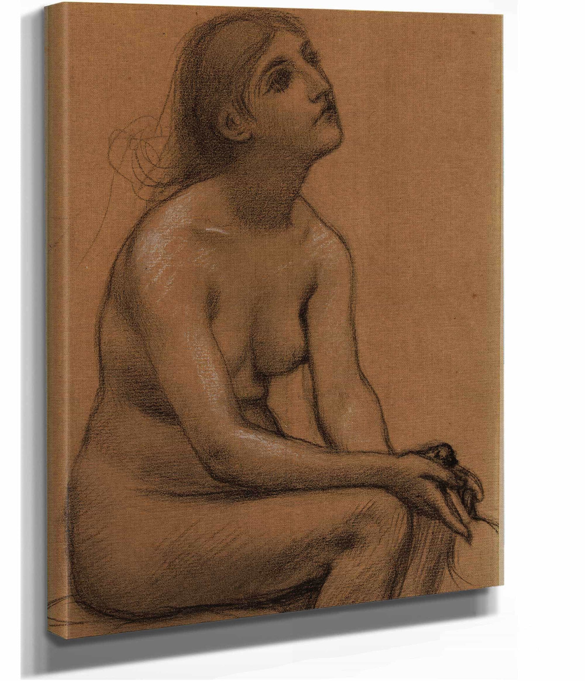Femme Nue Assise by Pierre Puvis De Chavannes