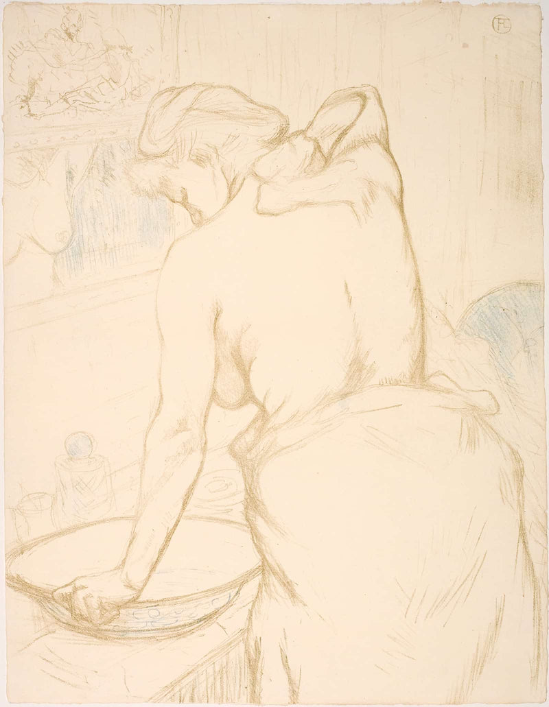 Femme Qui Se Lave La Toilette  by Henri De Toulouse Lautrec