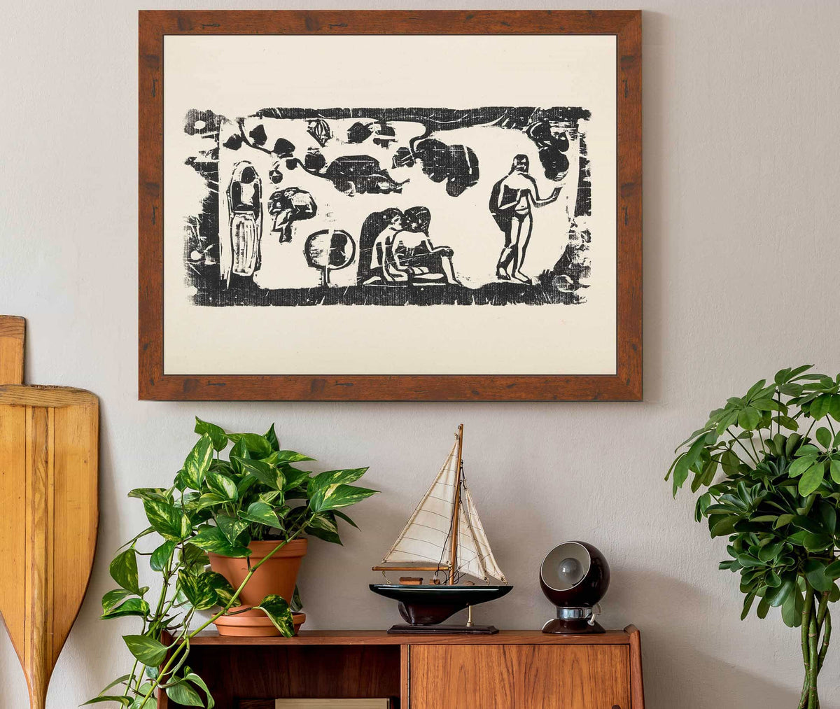 Femmes Animaux Et Feuillages by Paul Gauguin