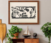 Femmes Animaux Et Feuillages by Paul Gauguin