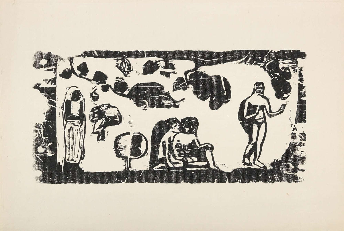 Femmes Animaux Et Feuillages by Paul Gauguin