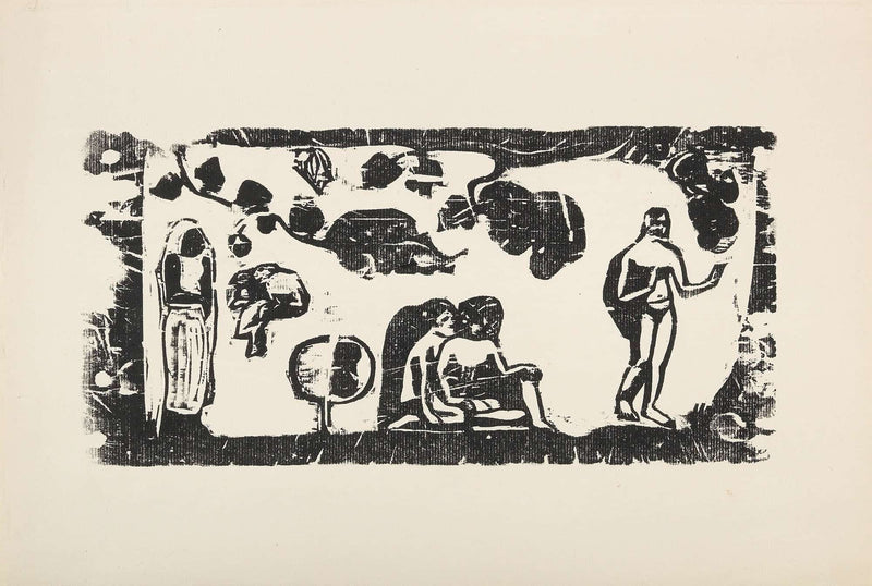 Femmes Animaux Et Feuillages by Paul Gauguin