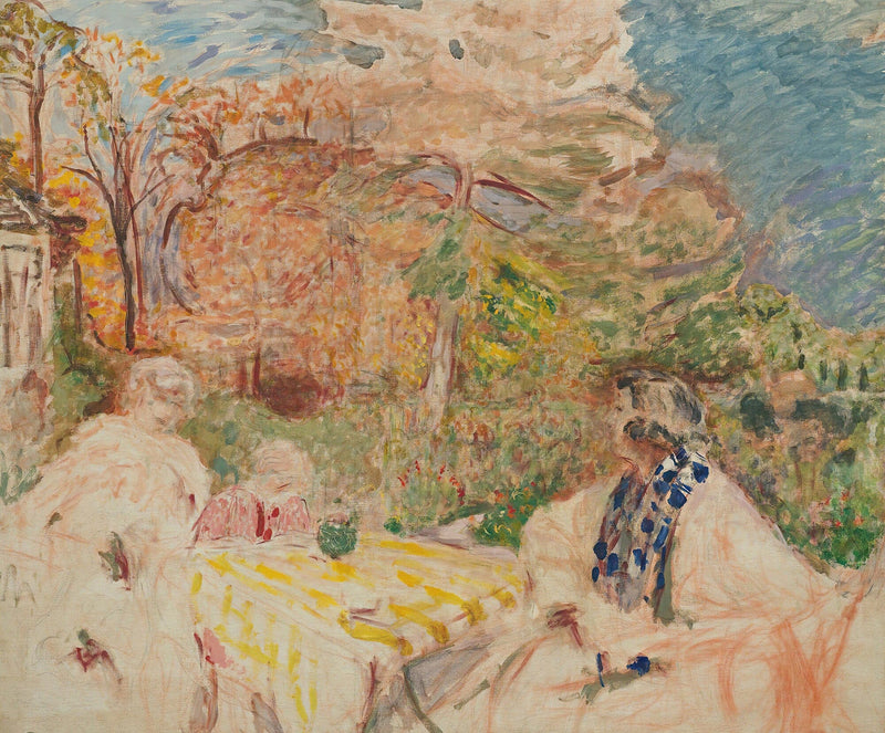 Femmes Et Enfant Au Clos Cezanne by Edouard Vuillard