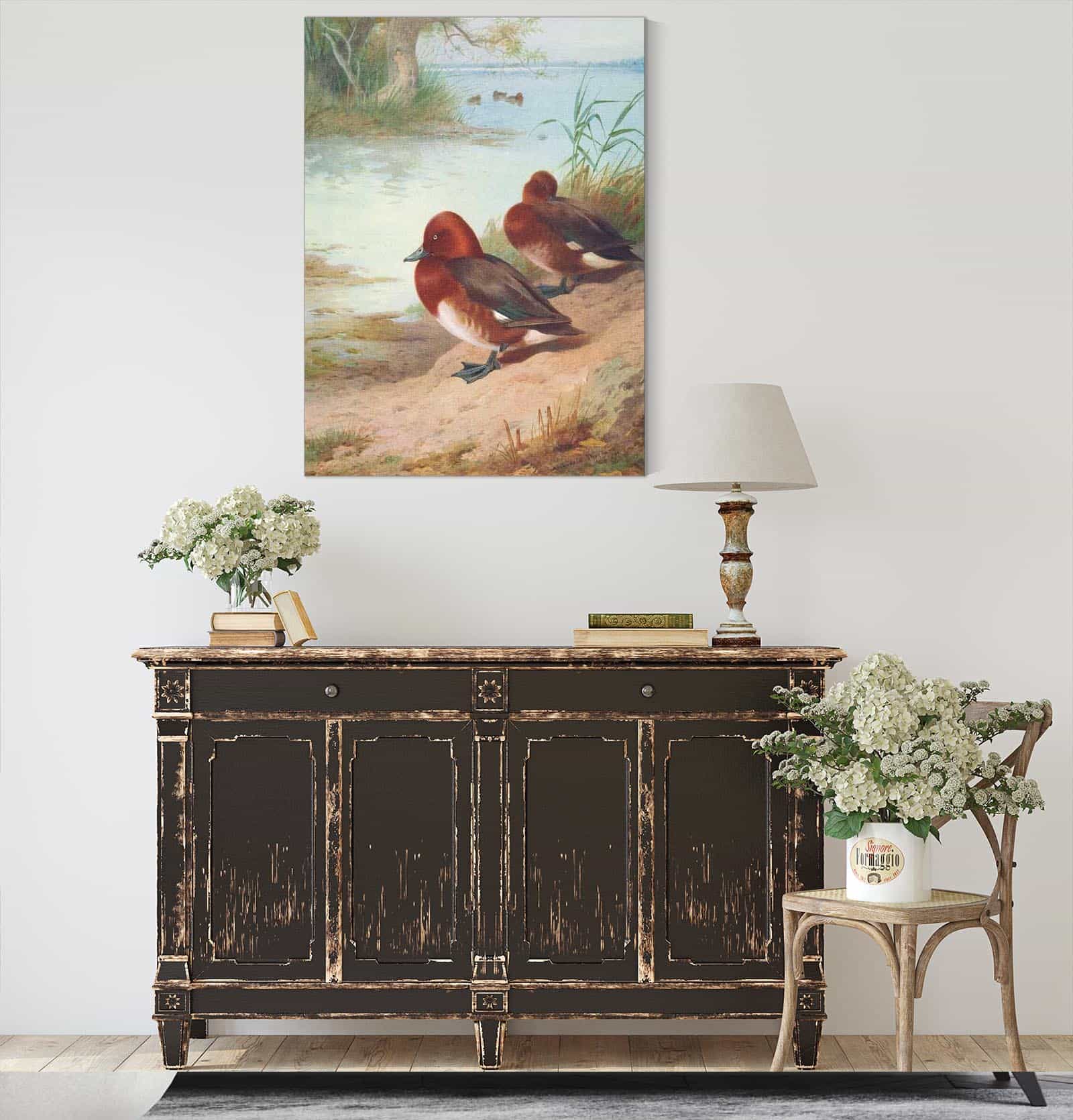 Ferruginous Duck by Archibald Thorburn
