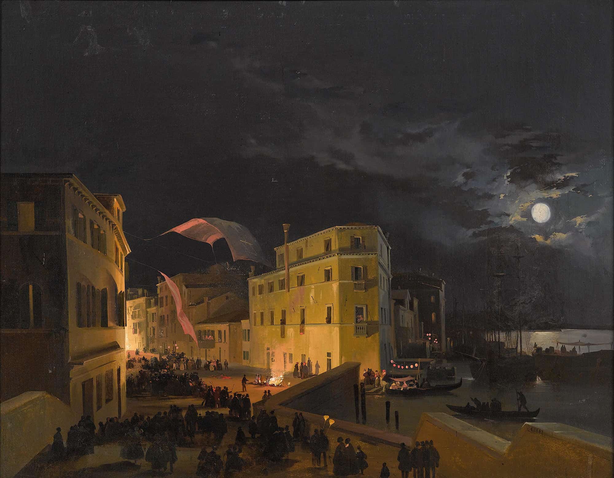 Festival In Venice by Ippolito Caffi
