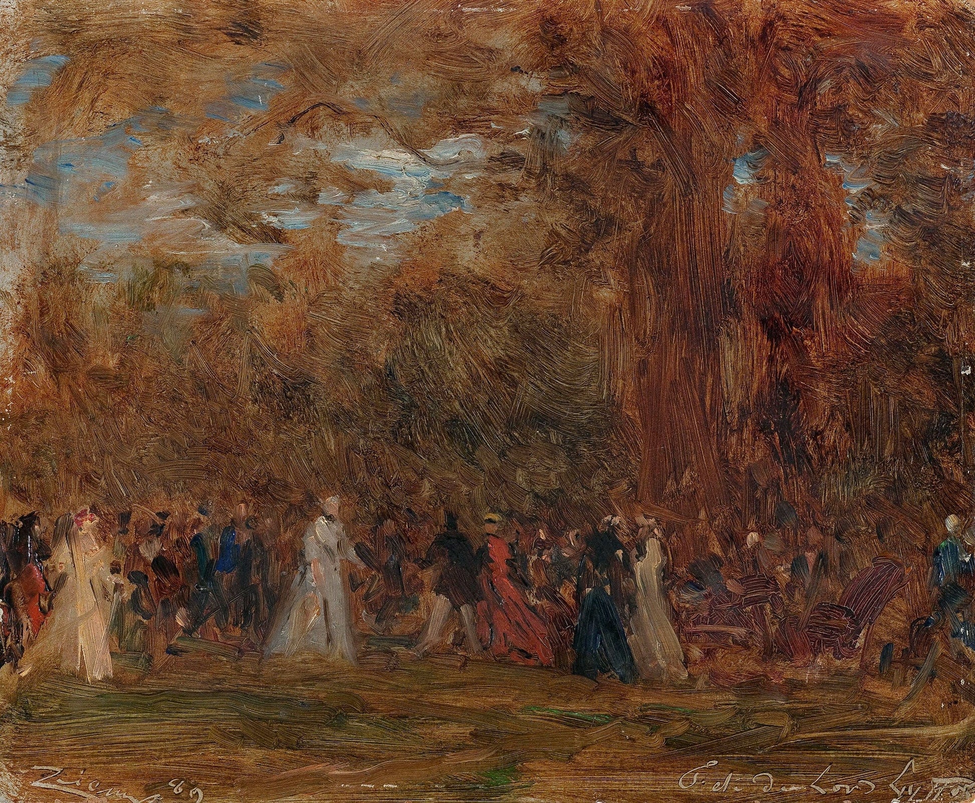 Fete A Lambassade Dangleterre A Paris by Felix Ziem