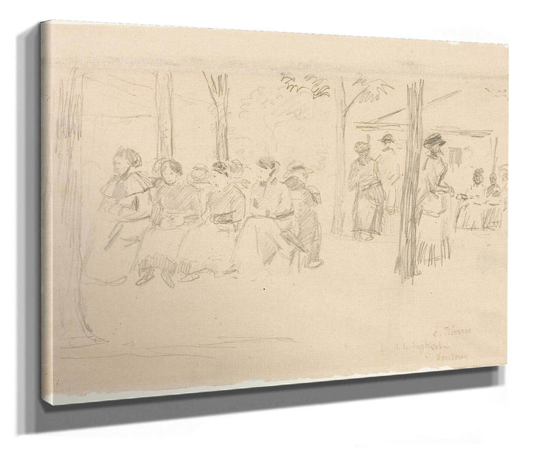 Fete At Pontoise by Camille Pissarro