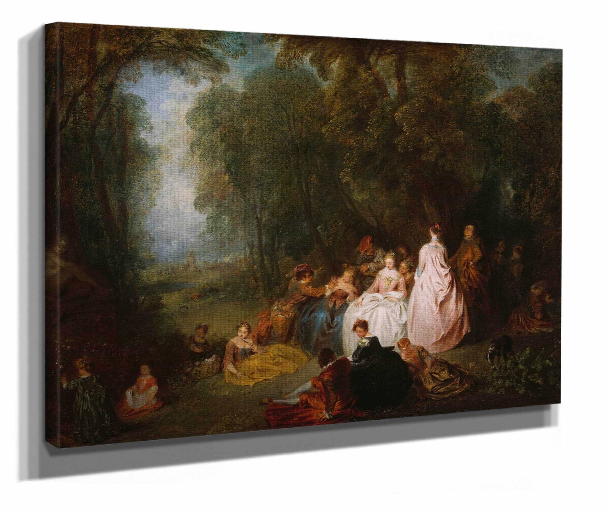 Fete Champetre Pastoral Gathering by Jean Antoine Watteau