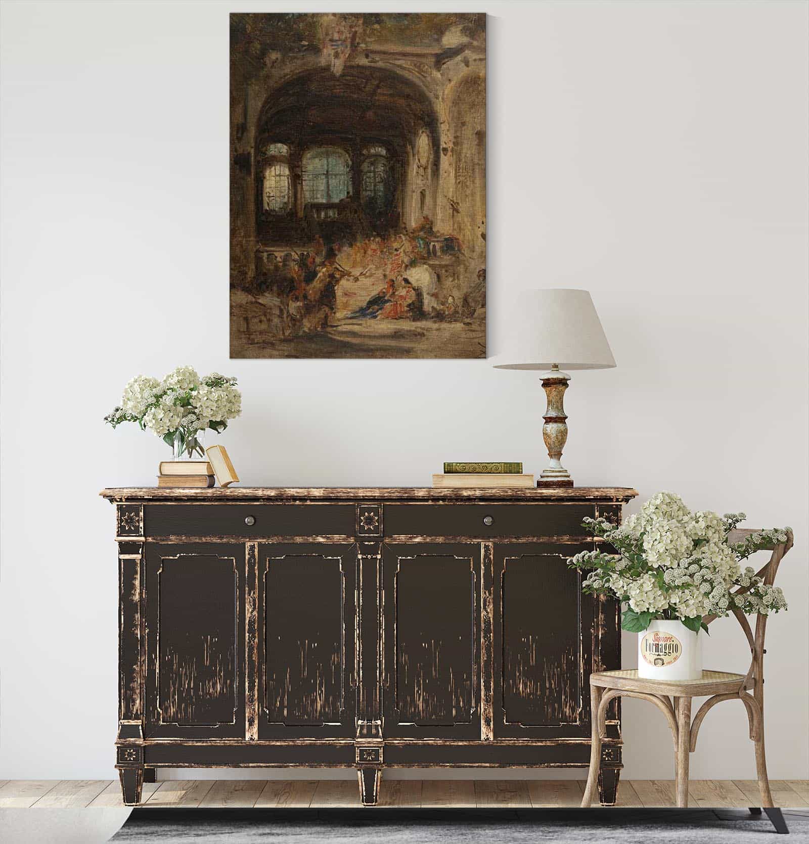 Fete Dans Un Palais A Naples by Felix Ziem