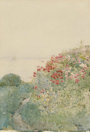 Field Of Poppies Isles Of Shoals by Childe Hassam