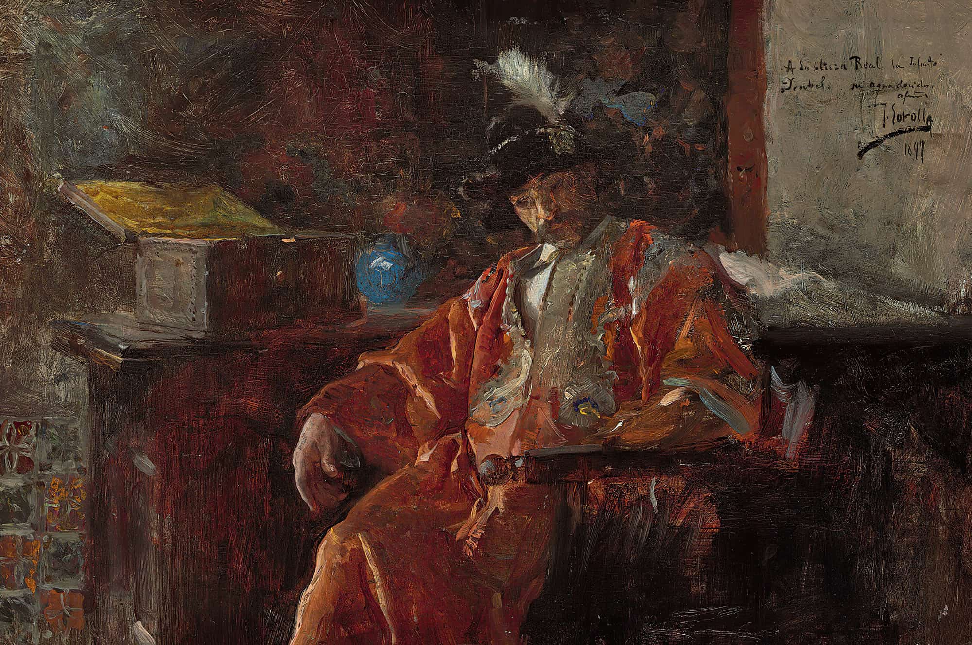 Figura De Un Mercader Figure Of A Merchant by Joaquin Sorolla