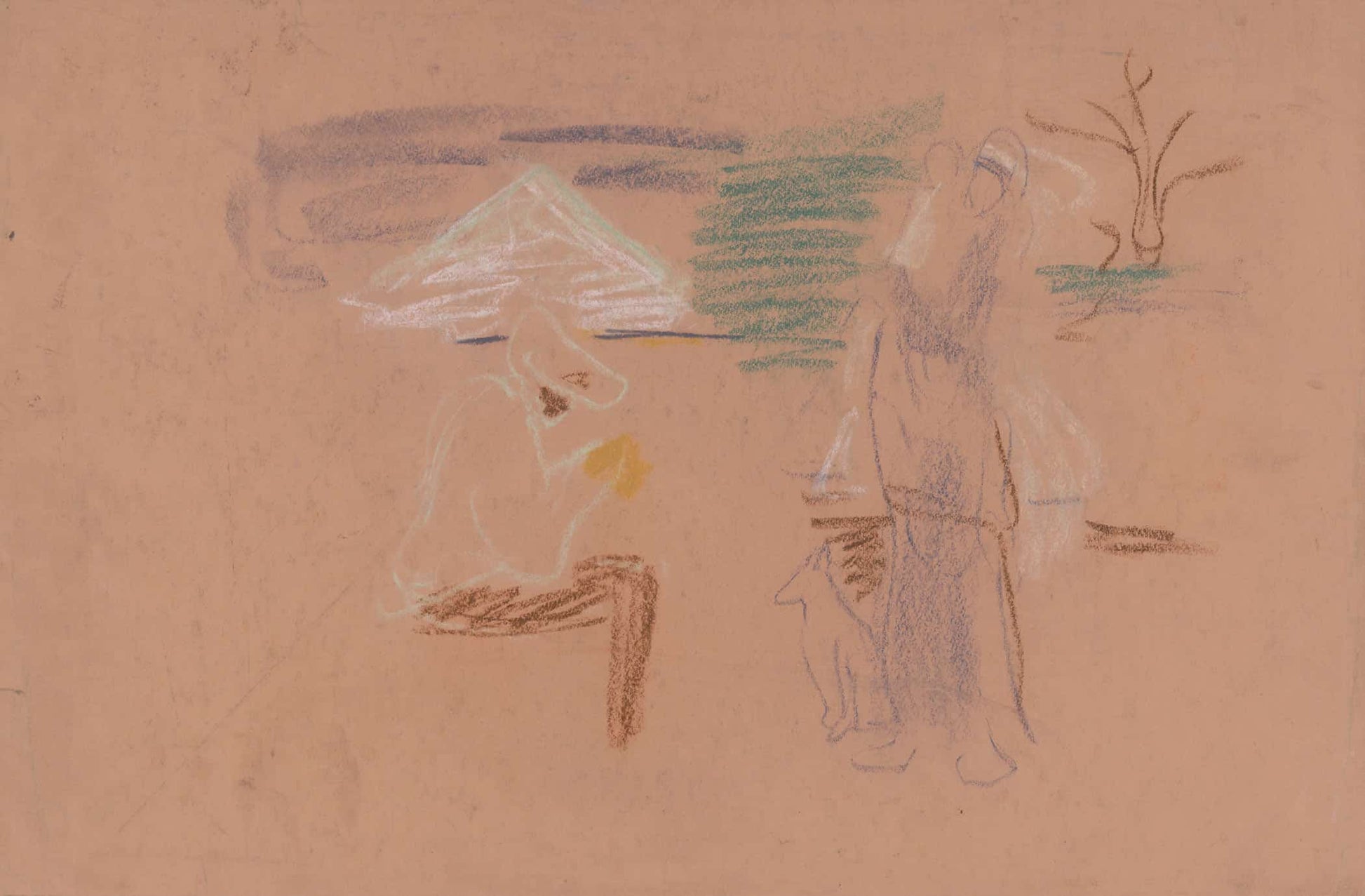 Figural Sketch   by Arnold Peter Weisz Kubincan