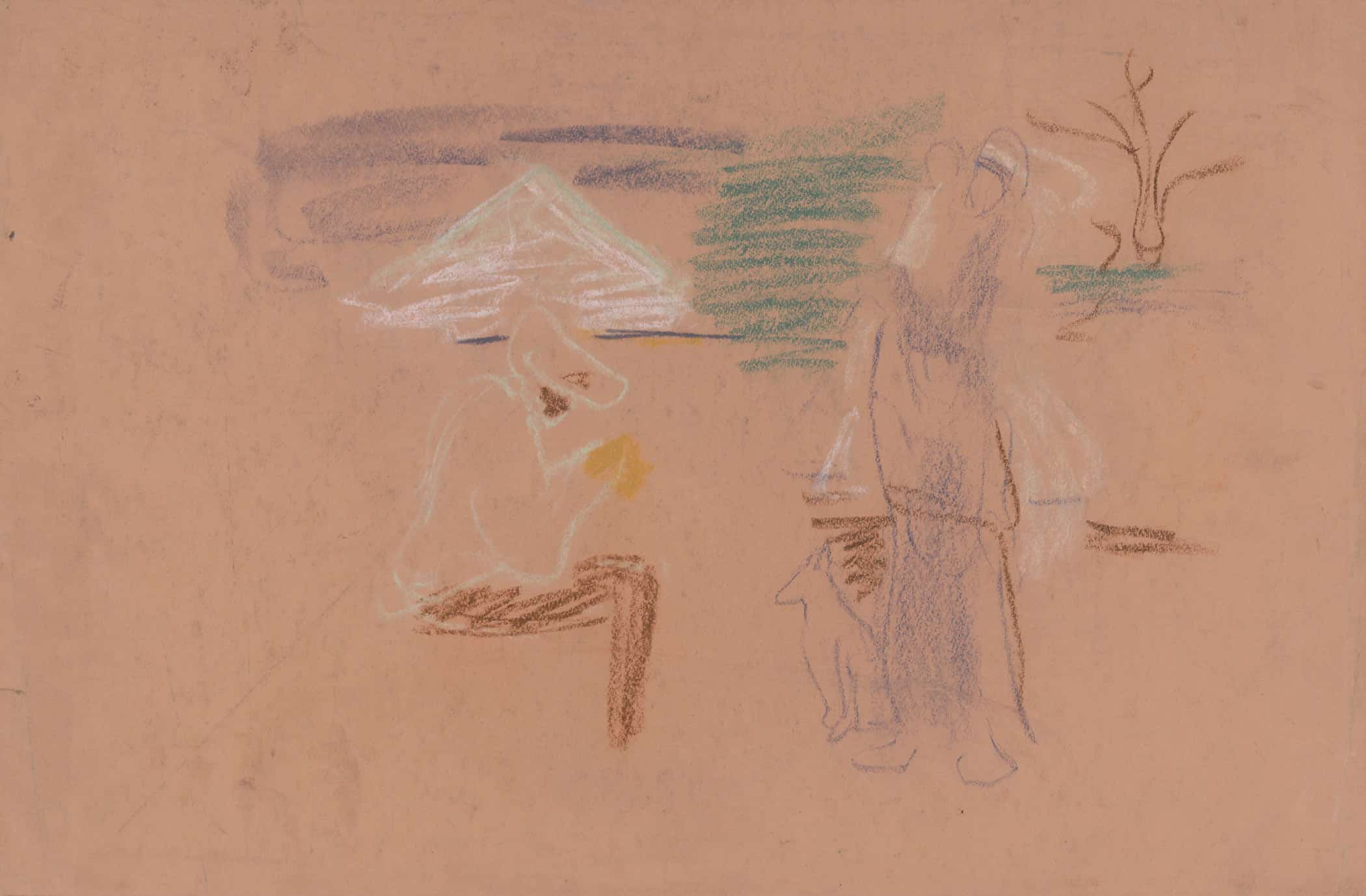 Figural Sketch   by Arnold Peter Weisz Kubincan