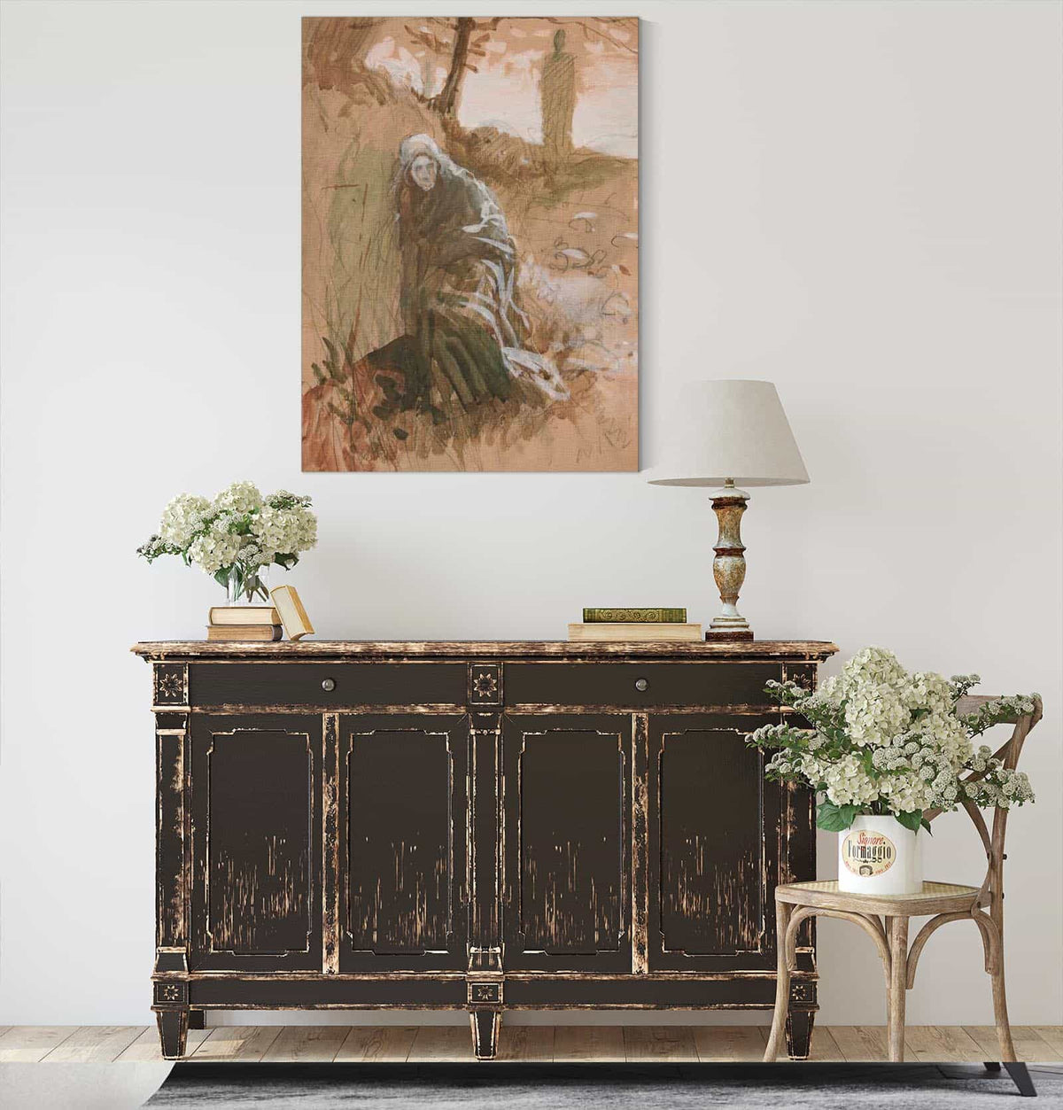 Figure In Woods by Edwin Austin Abbey