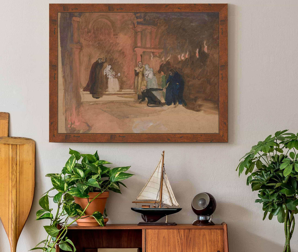 Figure Scene Hamlet by Edwin Austin Abbey