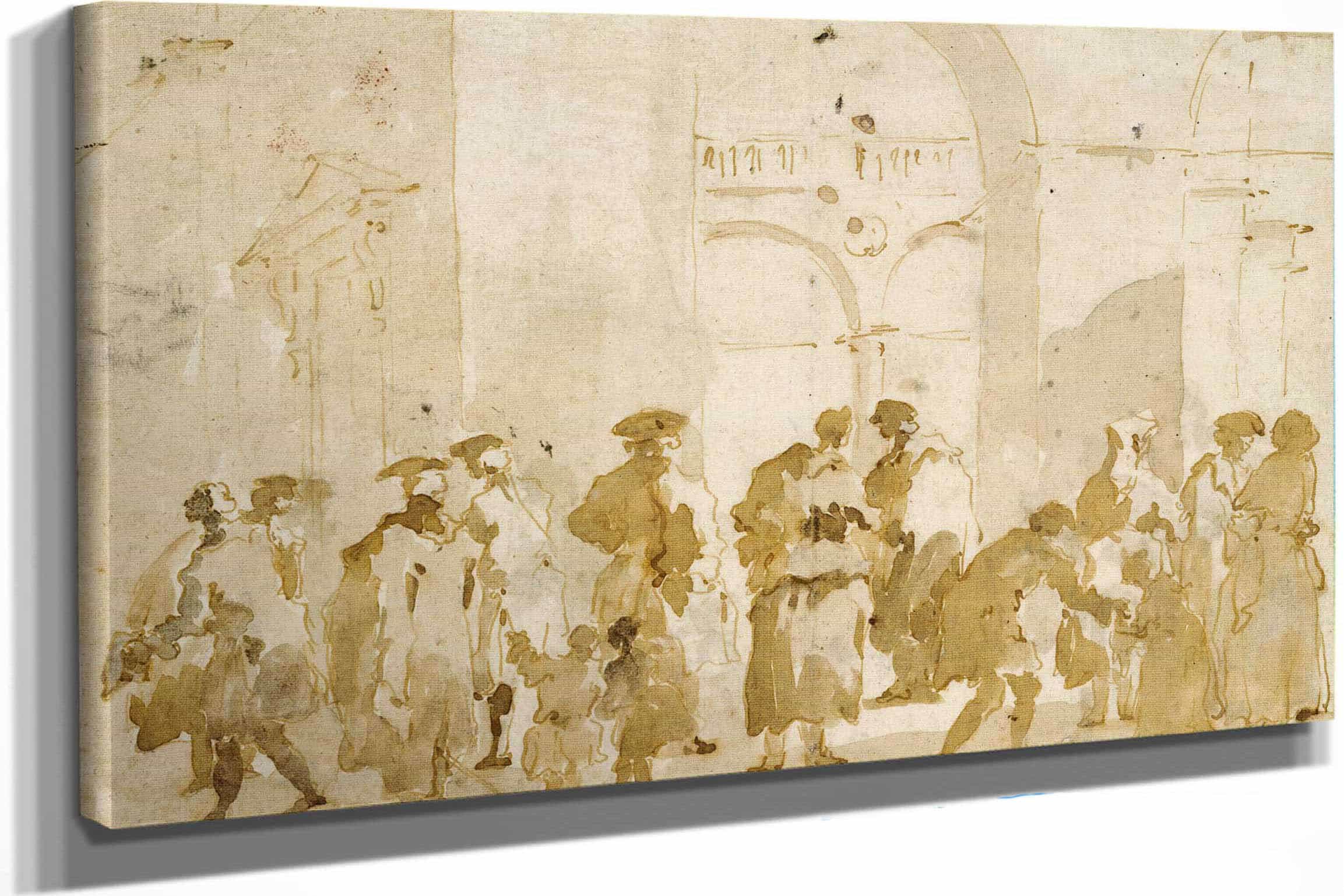 Figure Studies   by Francesco Guardi