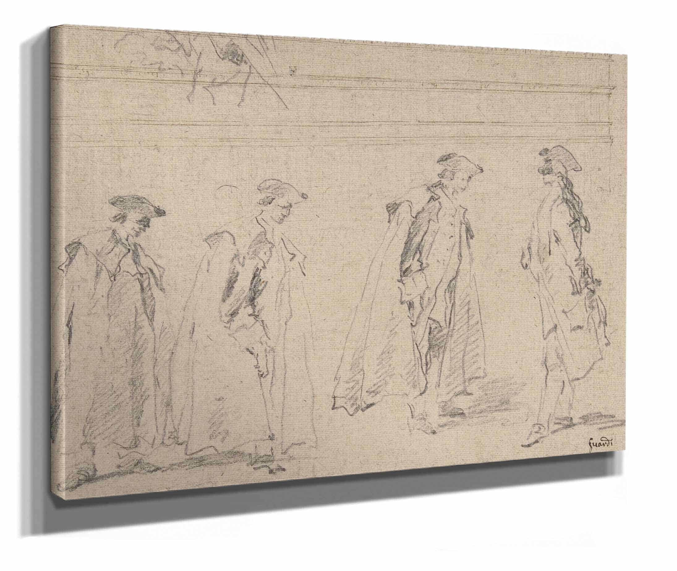 Figure Studies   by Francesco Guardi