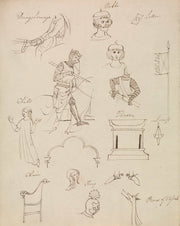 Figure Studies For Medieval Noble Life by Robert Smirke