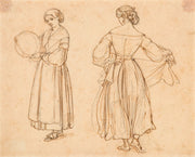 Figure Study For Dancing Roman Woman Before by Wilhelm Marstrand
