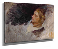 Figure Study Of Hamlet For The Play Scene Hamlet Act Iii Scene Ii  by Edwin Austin Abbey