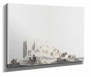 Figures And Animals In Deep Architectural Setting Th Th Century by Gaetano Gandolfi