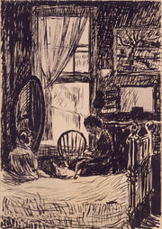 Figures Before Window by Henry Lyman Sayen