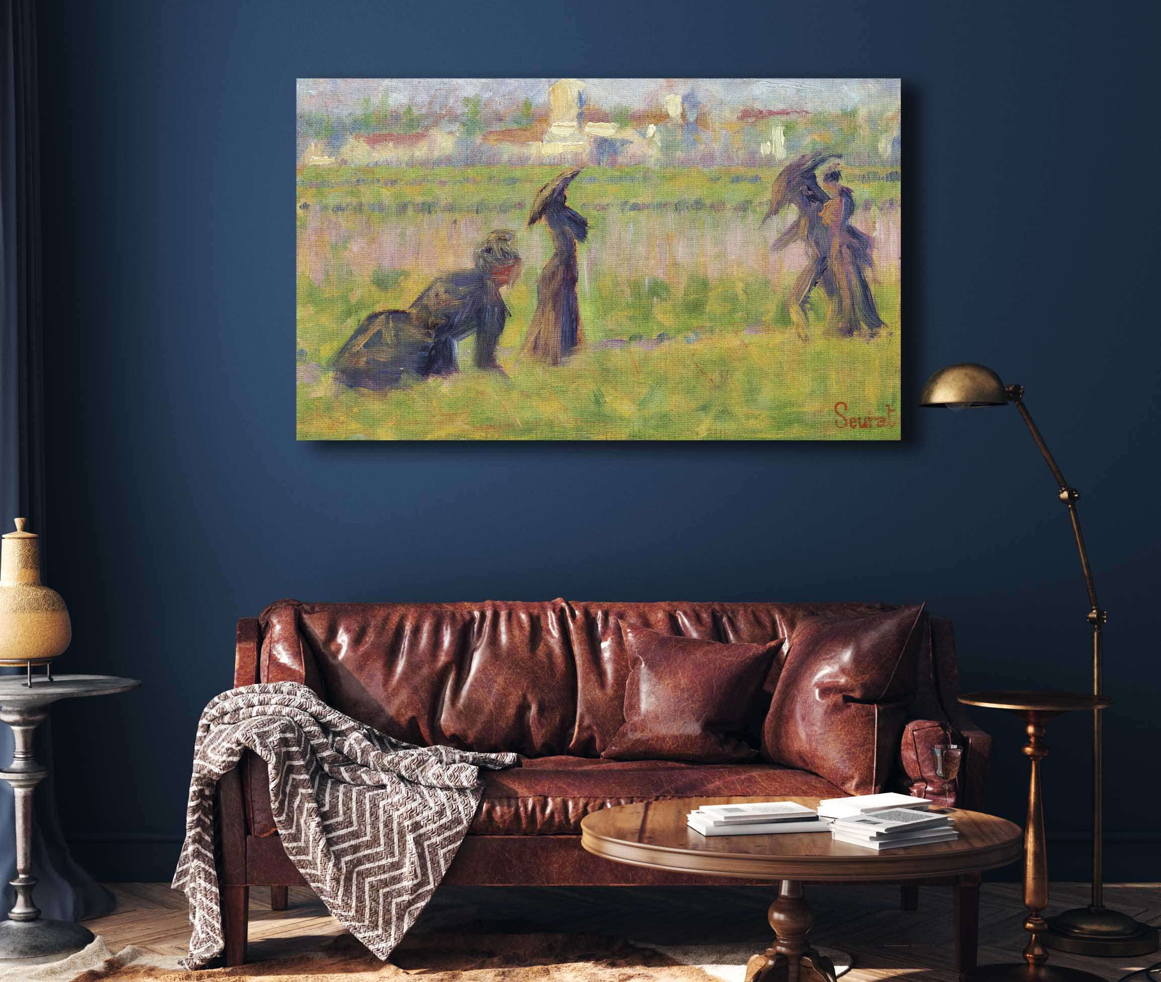 Figures In A Landscape by Georges Seurat