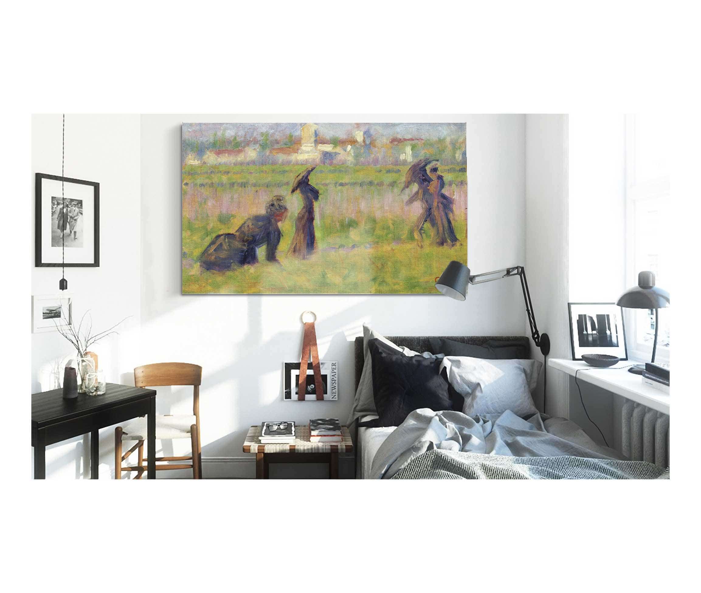 Figures In A Landscape by Georges Seurat