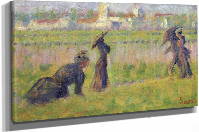Figures In A Landscape by Georges Seurat