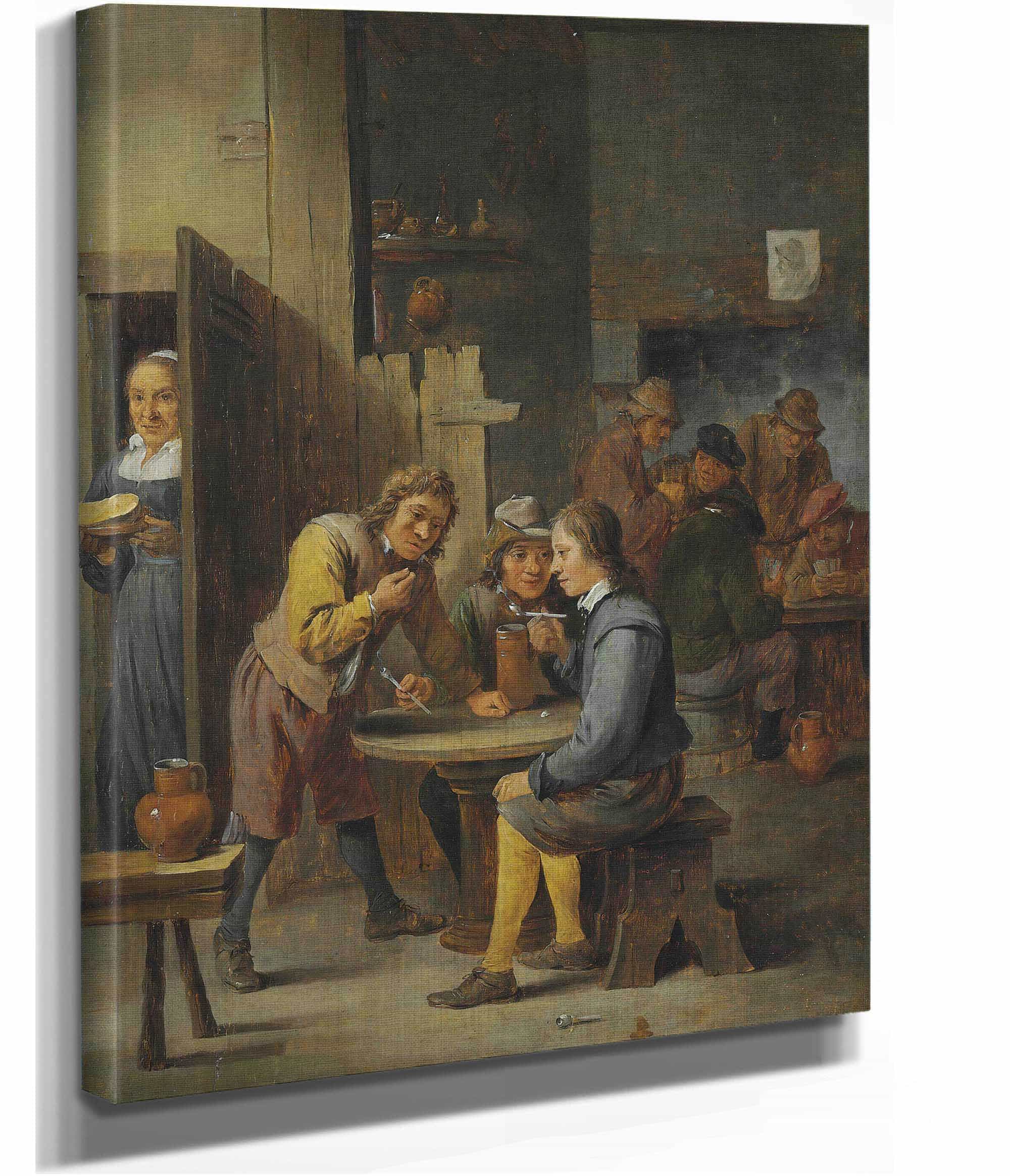 Figures In A Tavern Interior by David Teniers The Younger