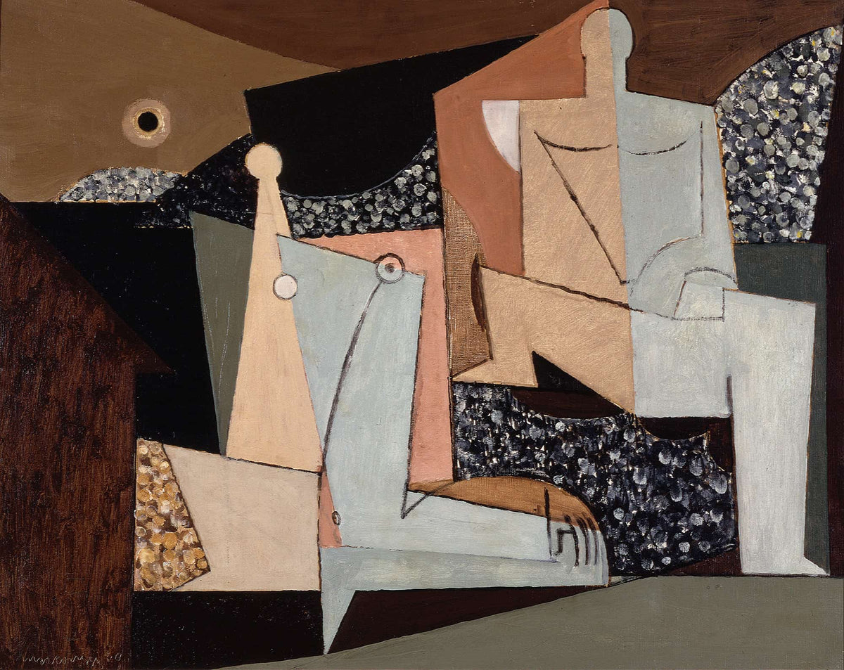 Figures On A Beach by Louis Marcoussis