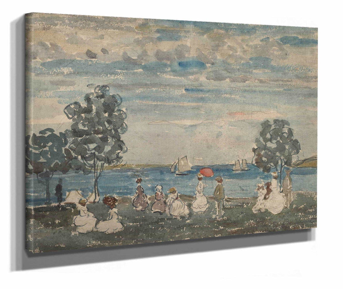 Figures On A Beach by Maurice Prendergast