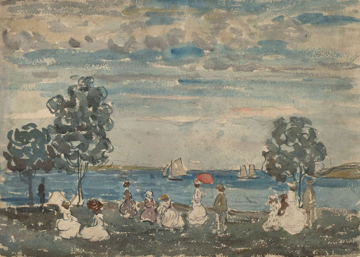 Figures On A Beach by Maurice Prendergast