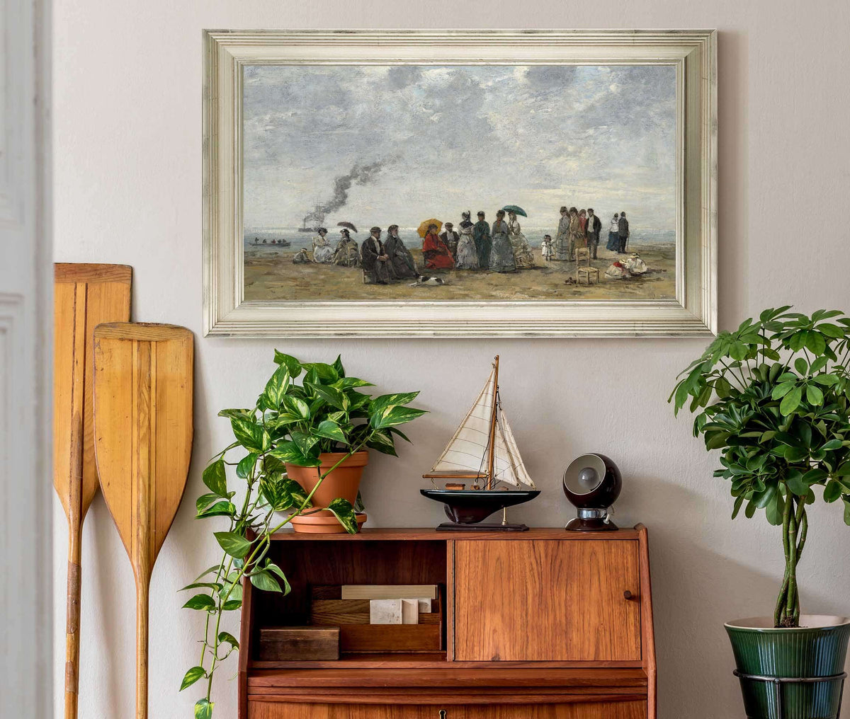 Figures On The Beach by Eugene Boudin