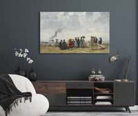 Figures On The Beach by Eugene Boudin