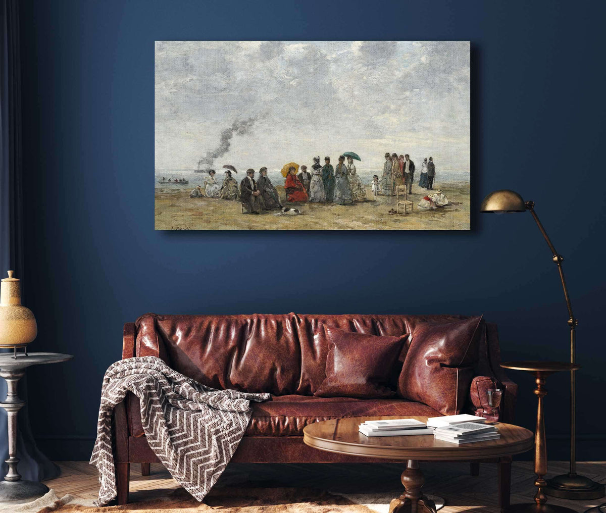 Figures On The Beach by Eugene Boudin