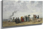 Figures On The Beach by Eugene Boudin