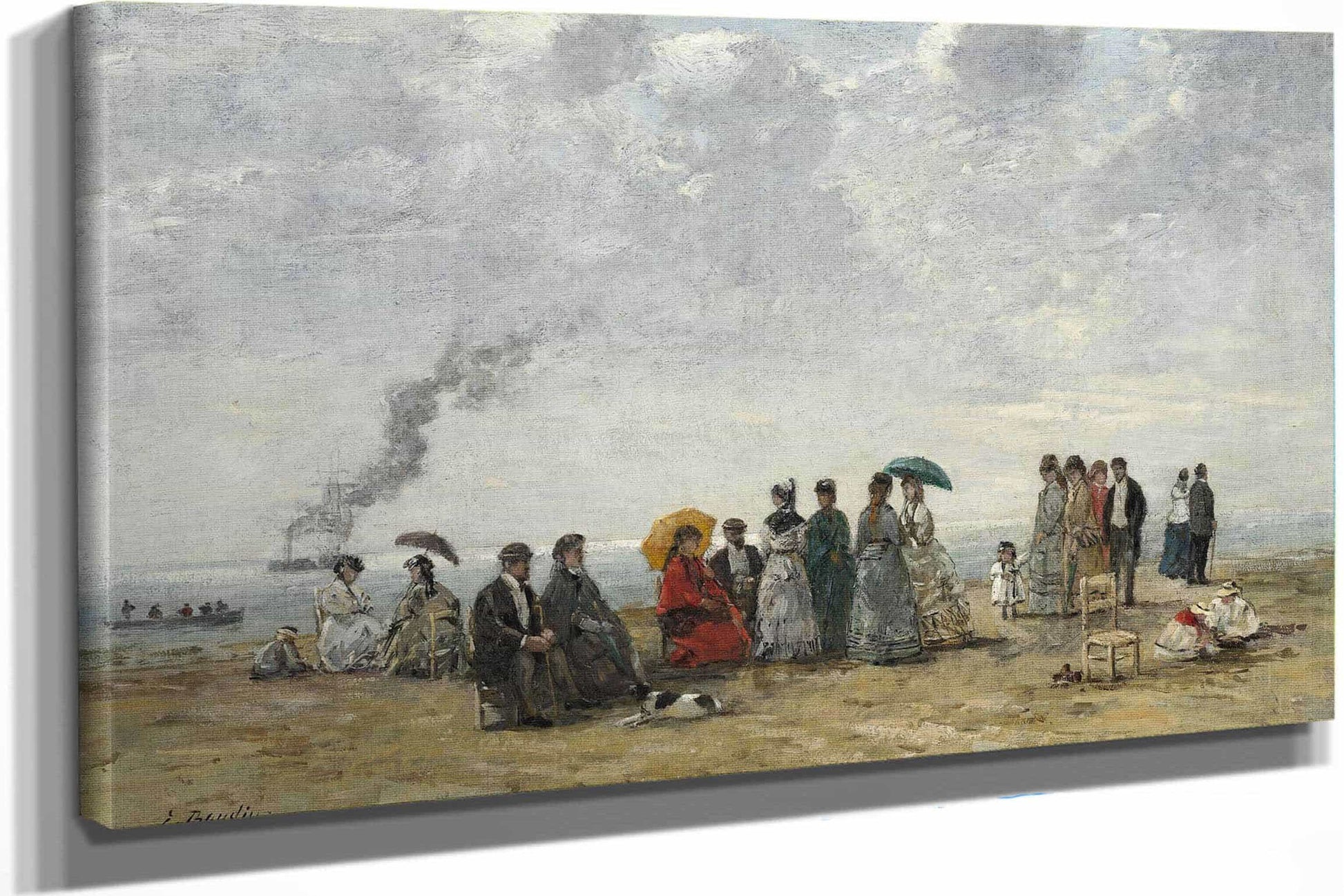 Figures On The Beach by Eugene Boudin