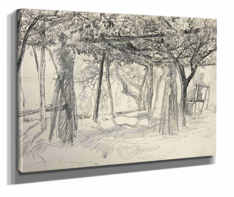 Figures Under An Arbor by Edwin Austin Abbey