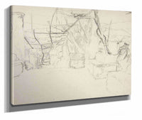 Figures Walking Among Old Ruins by Edwin Austin Abbey