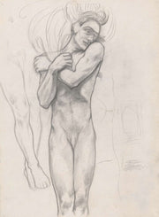 Figuurstudie Voor De Affiche Lucifer Van Vondel  by Richard Nicolaus Roland Holst