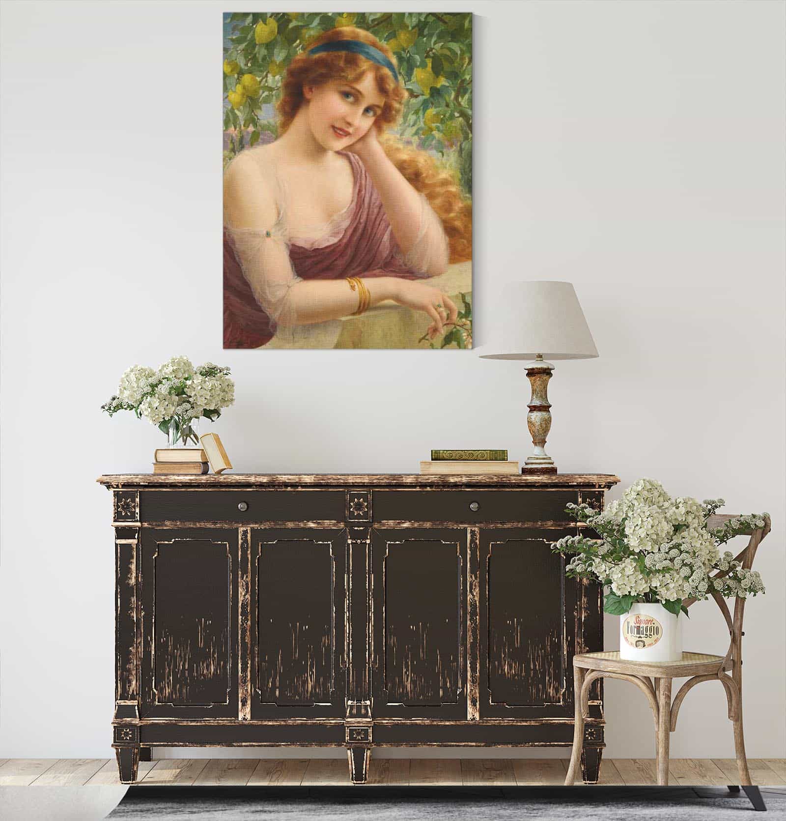 Fille Au Citronnier by Emile Vernon
