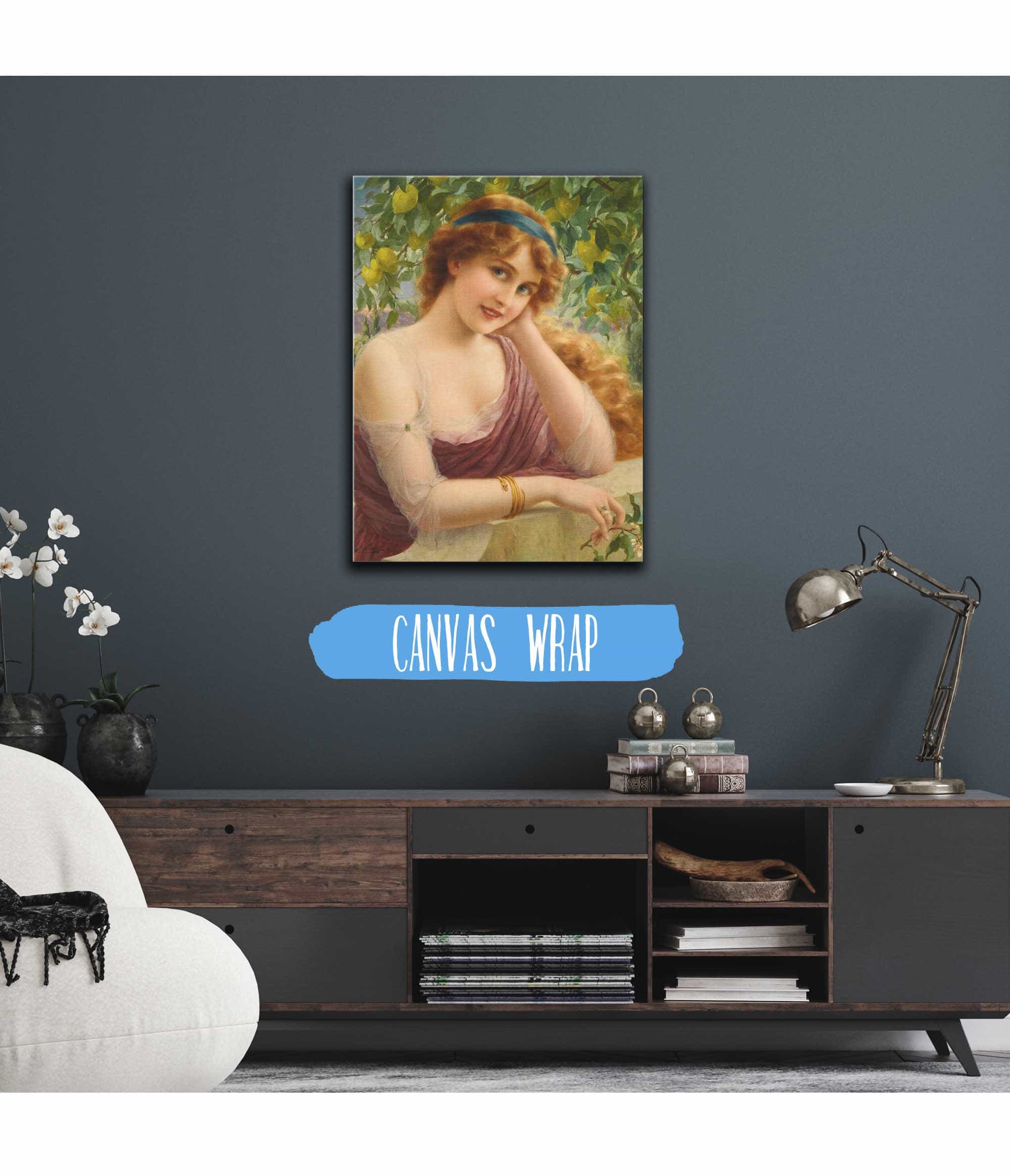 Fille Au Citronnier by Emile Vernon