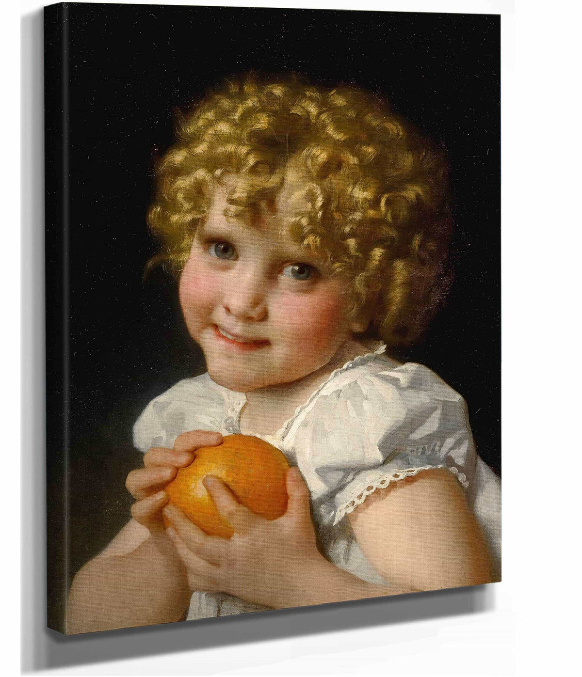 Fillette A Lorange by Leon Jean Basile Perrault