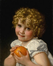 Fillette A Lorange by Leon Jean Basile Perrault