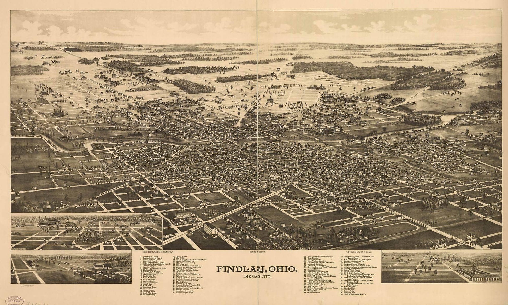 Findlay Ohio The Gas City  State Of Ohio
