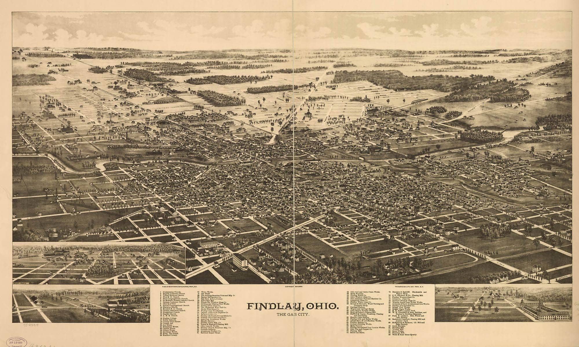 Findlay Ohio The Gas City  State Of Ohio