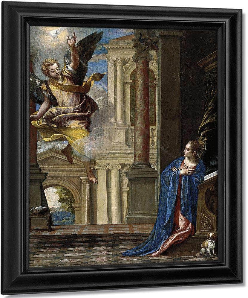 1 The Annunciation Paolo Veronese By Paolo Veronese Fine Art Print